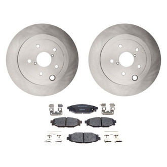 Raybestos® - R-Line™ Plain Rear Brake Kit with Ceramic Pads