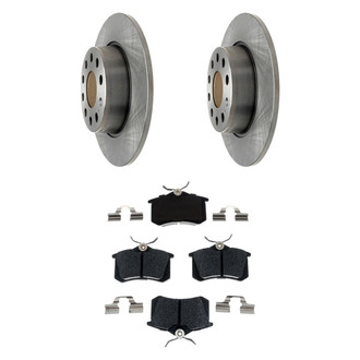 Raybestos® - R-Line™ 1-Piece Brake Kit with Semi-Metallic Brake Pads