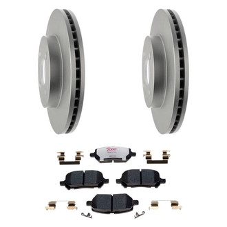 Raybestos® - Element3™ Plain Front Brake Kit with Hybrid Pads