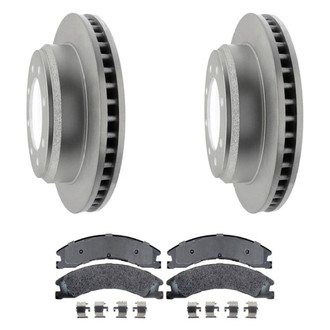 Raybestos® - Element3™ Plain Rear Brake Kit with Semi-Metallic Pads