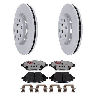 Raybestos® - Element3™ Plain Front Brake Kit with Hybrid Pads