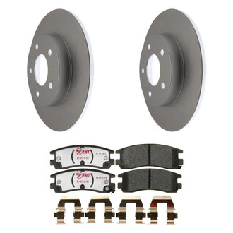 Raybestos® - Element3™ Plain Rear Brake Kit with Hybrid Pads