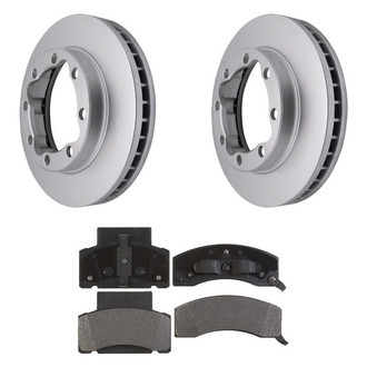 Raybestos® - Element3™ Plain Front Brake Kit with Semi-Metallic Pads