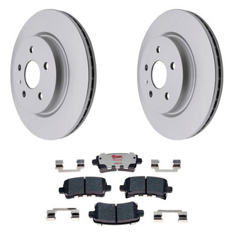 Raybestos® - Element3™ Plain Rear Brake Kit with Hybrid Pads