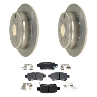 Raybestos® - R-Line™ Plain Rear Brake Kit with Ceramic Pads