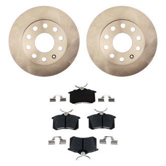 Raybestos® BNDL-1269-31019569 - R-Line™ Plain Rear Brake Kit with Semi-Metallic Pads