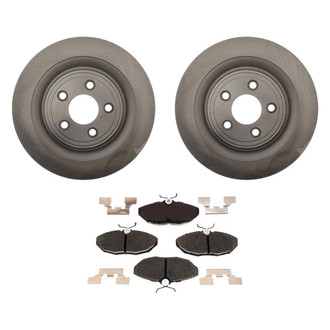 Raybestos® - R-Line™ Plain Rear Brake Kit with Ceramic Pads