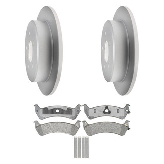 Raybestos® - Element3™ Plain Rear Brake Kit with Semi-Metallic Pads