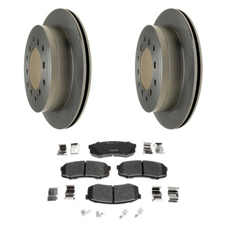 Raybestos® - R-Line™ Plain Rear Brake Kit with Ceramic Pads