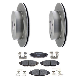 Raybestos® - R-Line™ Plain Rear Brake Kit with Ceramic Pads