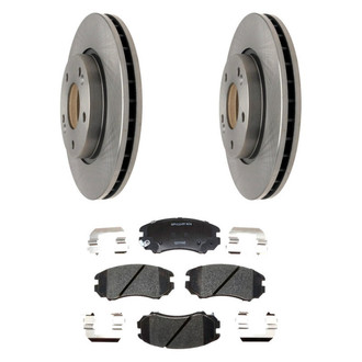 Raybestos® - R-Line™ Plain Front Brake Kit with Ceramic Pads