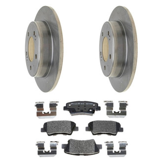 Raybestos® - R-Line™ Plain Rear Brake Kit with Ceramic Pads