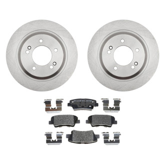 Raybestos® - R-Line™ Plain Rear Brake Kit with Ceramic Pads