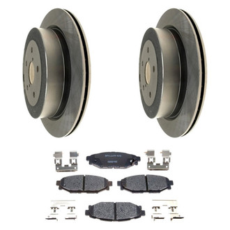 Raybestos® - R-Line™ Plain Rear Brake Kit with Ceramic Pads