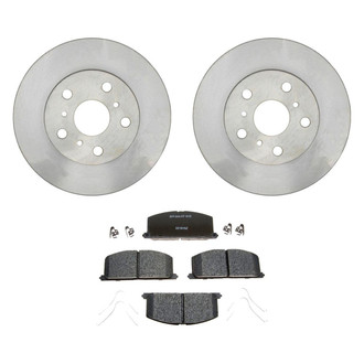 Raybestos® - R-Line™ Plain Front Brake Kit with Semi-Metallic Pads