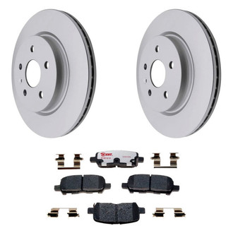 Raybestos® - Element3™ Plain Rear Brake Kit with Hybrid Pads