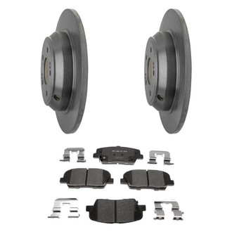 Raybestos® - R-Line™ Plain Rear Brake Kit with Ceramic Pads