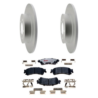 Raybestos® - Element3™ Plain Rear Brake Kit with Hybrid Pads