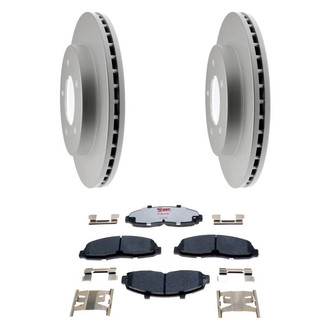 Raybestos® - Element3™ Plain Front Brake Kit with Hybrid Pads