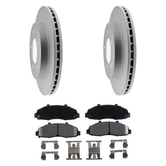 Raybestos® - Element3™ Plain Front Brake Kit with Semi-Metallic Pads