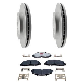 Raybestos® - Element3™ Plain Front Brake Kit with Hybrid Pads