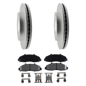 Raybestos® - Element3™ Plain Front Brake Kit with Semi-Metallic Pads