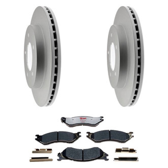 Raybestos® - Element3™ Plain Front Brake Kit with Hybrid Pads