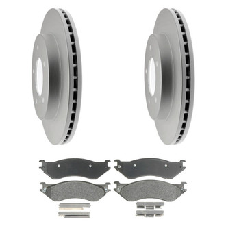 Raybestos® - Element3™ Plain Front Brake Kit with Semi-Metallic Pads