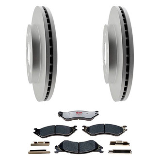 Raybestos® - Element3™ Plain Front Brake Kit with Hybrid Pads