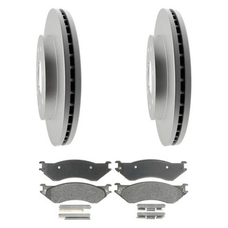 Raybestos® - Element3™ Plain Front Brake Kit with Semi-Metallic Pads