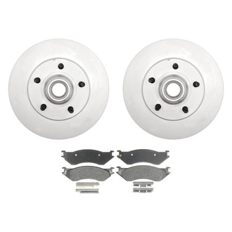 Raybestos® - Element3™ Plain Front Brake Kit with Semi-Metallic Pads
