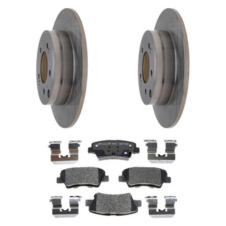 Raybestos® - R-Line™ Plain Rear Brake Kit with Ceramic Pads