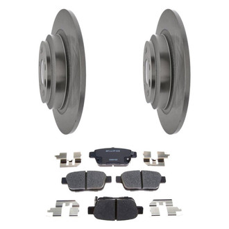 Raybestos® - R-Line™ Plain Rear Brake Kit with Ceramic Pads