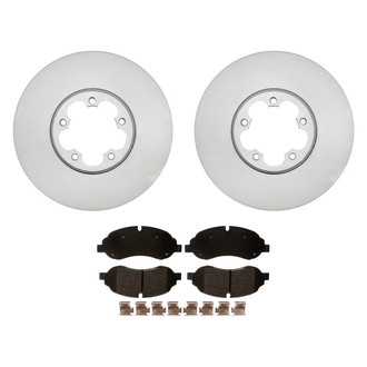 Raybestos® - Element3™ Plain Front Brake Kit with Semi-Metallic Pads