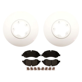 Raybestos® - Element3™ Plain Front Brake Kit with Semi-Metallic Pads