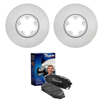 Raybestos® - Element3™ Plain Front Brake Kit with Semi-Metallic Pads
