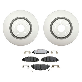 Raybestos® - Element3™ Plain Front Brake Kit with Hybrid Pads