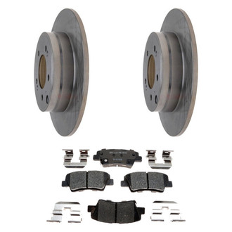 Raybestos® - R-Line™ Plain Rear Brake Kit with Ceramic Pads