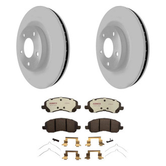 Raybestos® - Element3™ Plain Front Brake Kit with Hybrid Pads