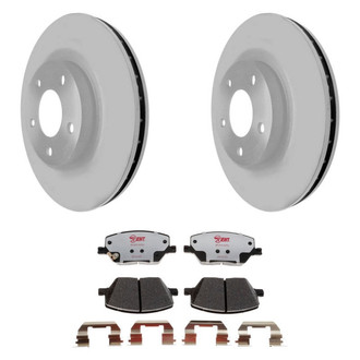 Raybestos® - Element3™ Plain Front Brake Kit with Hybrid Pads