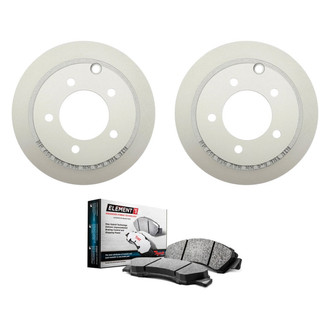 Raybestos® - Element3™ Plain Rear Brake Kit with Hybrid Pads