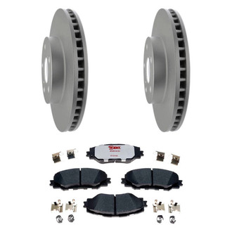 Raybestos® - Element3™ Plain Front Brake Kit with Hybrid Pads