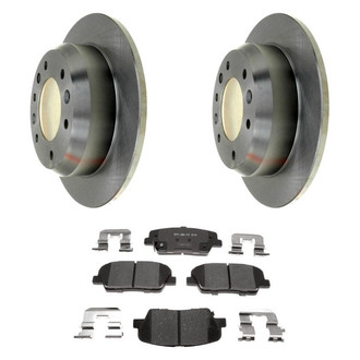Raybestos® - R-Line™ Plain Rear Brake Kit with Ceramic Pads