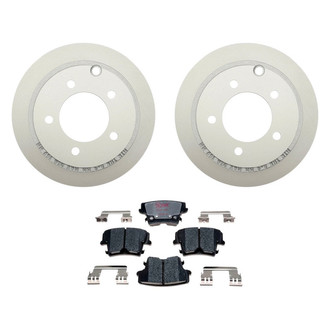 Raybestos® - Element3™ Plain Rear Brake Kit with Hybrid Pads