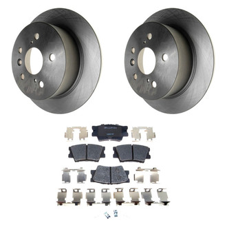 Raybestos® - R-Line™ Plain Rear Brake Kit with Ceramic Pads
