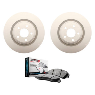 Raybestos® - Element3™ Plain Front Brake Kit with Hybrid Pads