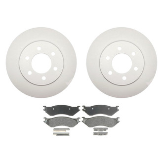 Raybestos® - Element3™ Plain Front Brake Kit with Semi-Metallic Pads