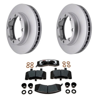 Raybestos® - Element3™ Plain Front Brake Kit with Hybrid Pads