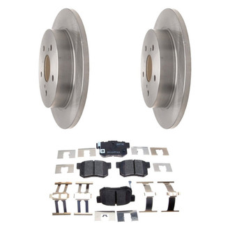 Raybestos® - R-Line™ Plain Rear Brake Kit with Ceramic Pads
