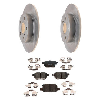 Raybestos® - R-Line™ Plain Rear Brake Kit with Ceramic Pads